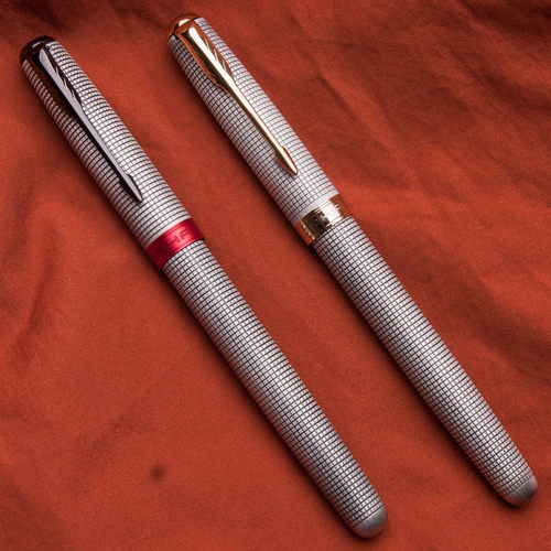 经典银格钢笔可选胖叔打磨刀锋尖