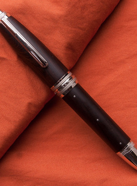 胖叔钢笔 末匠M1000实木BOCK18K金笔镀金铱金铆钉墨囊大明尖成人