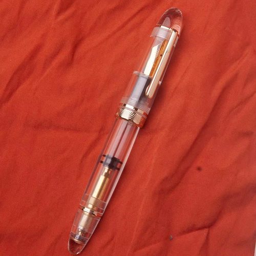 全透40号大尖活塞钢笔，适合彩墨
