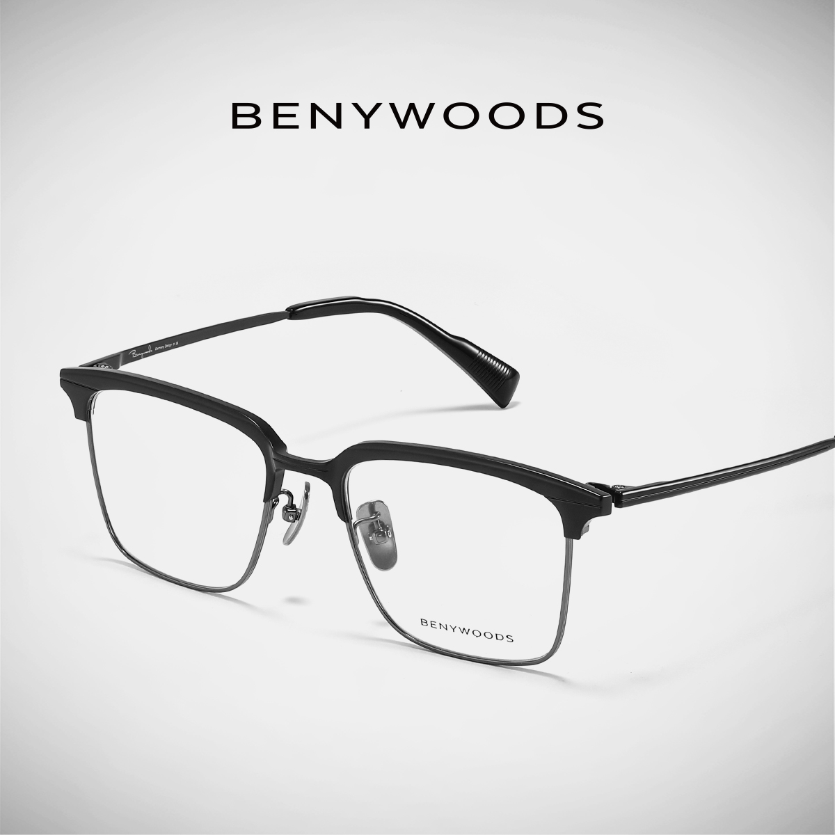 Bw半框眼镜防蓝光镜商务蔡司