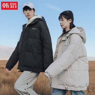 GLXZ自制冬季 连帽棉衣男潮牌宽松面包棉服外套 2021机能风加厚工装