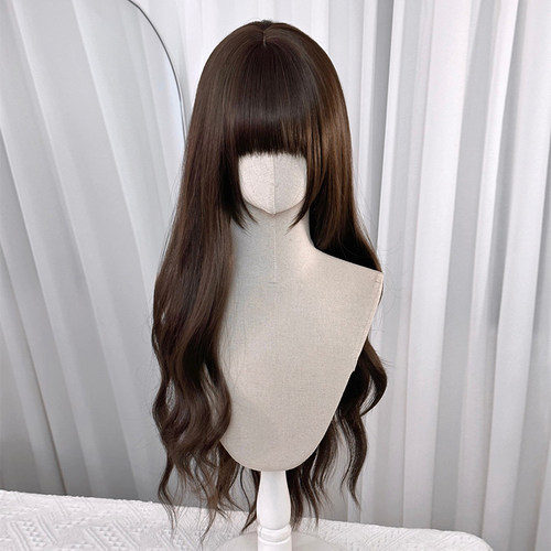 高温丝温柔风齐刘海甜美优雅