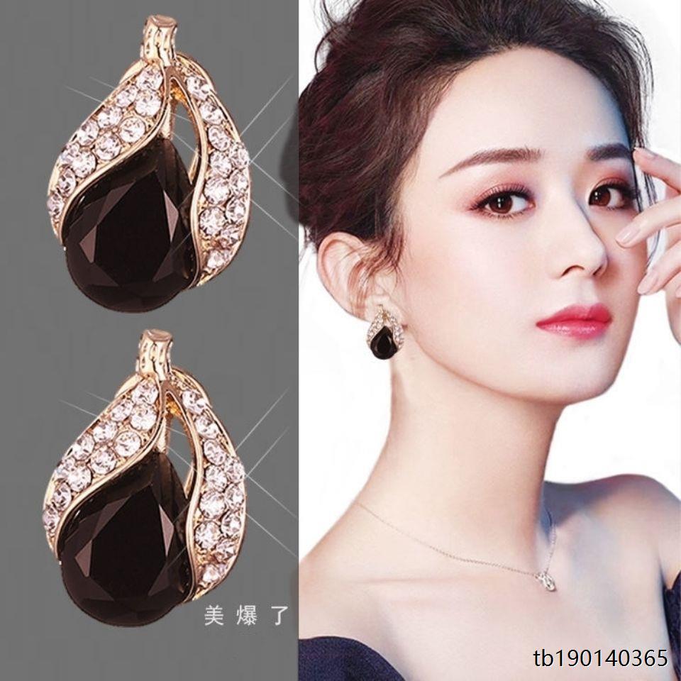 水滴款不易过敏耳环女显