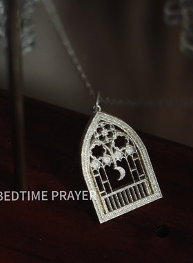 星耀工艺纯银925教堂花窗吊坠