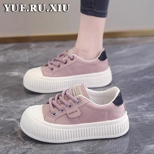 帆布鞋女2026新款春季厚底小众百搭软底巨好看板鞋运动休闲鞋爆款