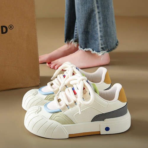 老爹鞋女款2026新款夏季平底运动休闲爆款百搭小白板鞋女今0404e