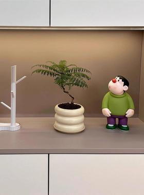 可爱胖虎玄关摆件卡通桌面摆件家居装饰入户玄关电视柜桌面摆件