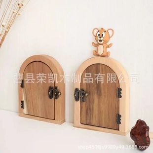 创意门洞堵孔器防盗门猫眼门镜遮挡盖装饰贴可爱卡通入户门上遮挡