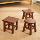 全实木小板凳橡胶木榫卯结构凳子家用矮凳客厅茶几凳垫脚凳换鞋 凳
