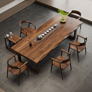南美胡桃木实木大板桌椅组合原木简约现代家用客厅高档茶台泡茶桌