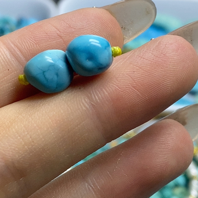 绿松石随型糖豆8mm1.57g