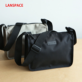LANSPACE蓝皮具尼龙单肩包男式 夏季 手机包小方包斜挎包户外休闲