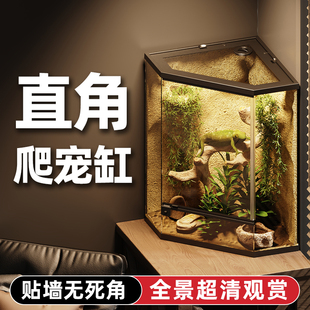 老渔匠小型爬虫宠物生态雨林造景玻璃缸守宫乌龟鬃狮蜥蜴饲养盒箱
