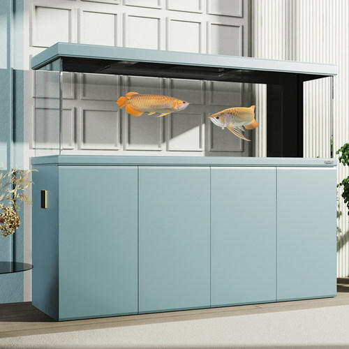 老渔匠中大型底滤立式落地龙鱼缸