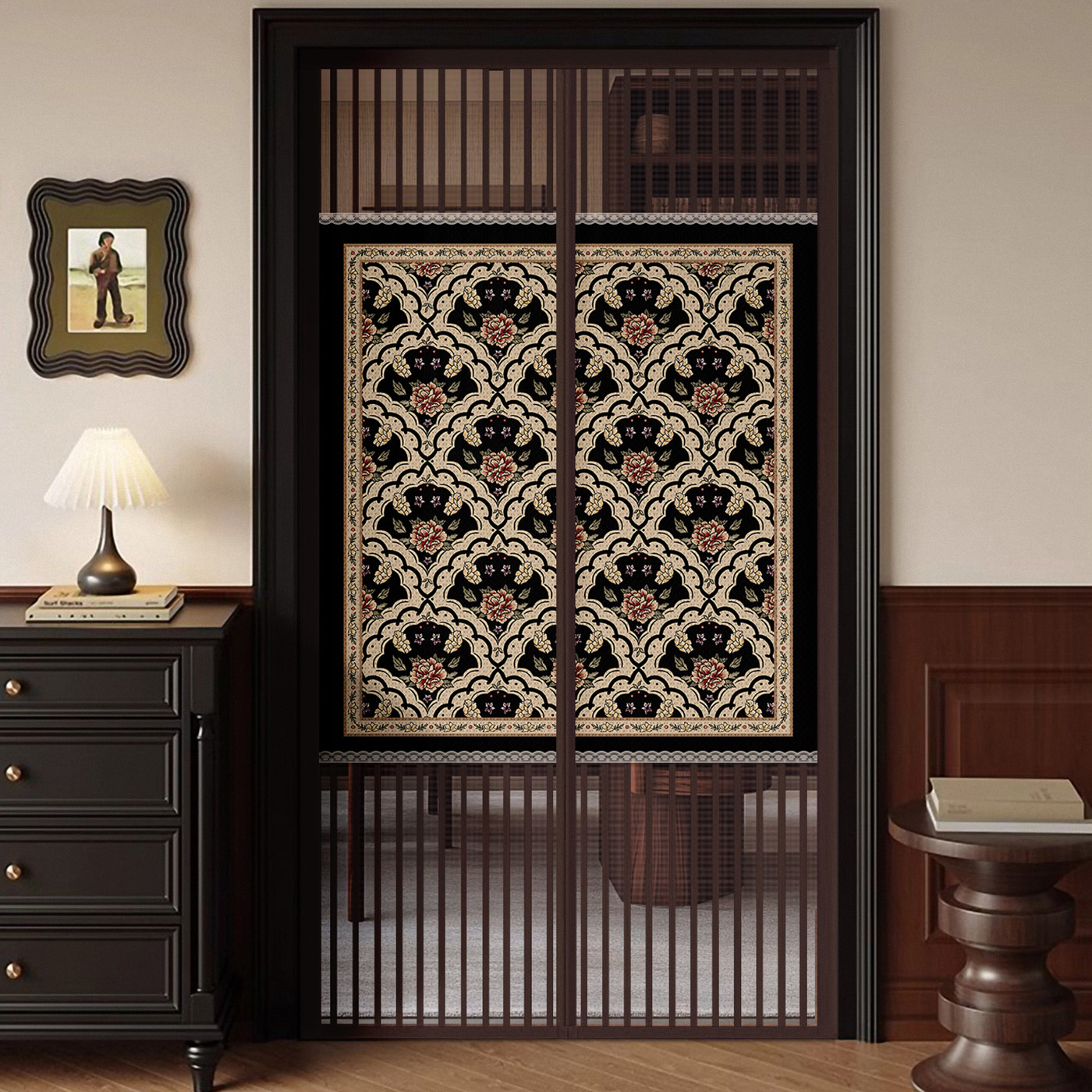 弥赛尔2025款防蚊虫门帘免打孔家用卧室入户磁吸隔断帘透气遮挡帘