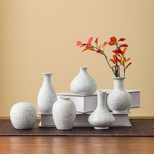 新中式陶瓷花瓶家居客厅装饰创意摆件玄关插花干花鲜花水培花插瓶