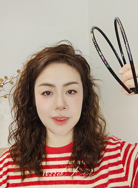 韩国进口AZ黑色镶钻气质发箍女精致细款头箍带齿防滑压发发卡头饰