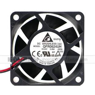 QFR0624UH 台达风扇 6025 24V 0.26A/0.33A 6CM施耐德变频器风扇