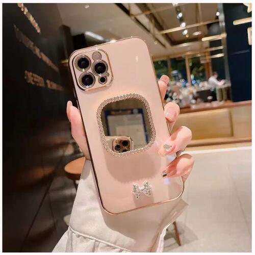 适用苹果17手机壳创意14硅胶镜子Mirror Case for iPhone16ProMax 17 Air 15 Plus 12 13保护套时尚15Promax