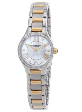 代购Raymond weil雷蒙威女士腕表防水夜光计时防刮钢带双色镶钻
