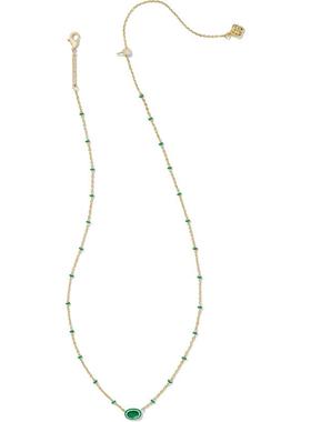 代购Kendra Scott女士项链简约精致时尚百搭金色绿色