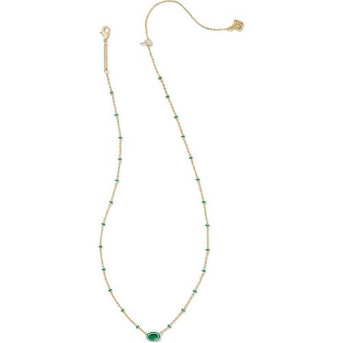 代购Kendra Scott女士项链简约精致时尚百搭金色绿色