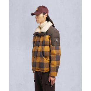 代购MOOSE KNUCKLES慕斯纳可兹男士羽绒服保暖防风防水格纹连帽