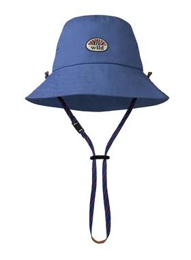 代购Buff男士帽子防晒防风蓝色宽檐夏季户外渔夫帽爆款休闲