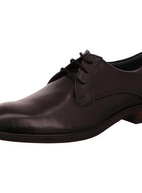 代购JOSEF SEIBEL男士正装皮鞋透气耐磨舒适防滑黑色圆头系带