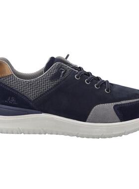 代购JOSEF SEIBEL男士休闲鞋透气轻便软底舒适缓震深蓝色