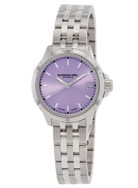 代购Raymond weil雷蒙威女士腕表夜光日期计时防刮钢带防水钢壳