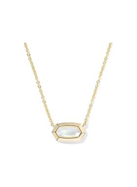 代购Kendra Scott女士项链简约精致优雅百搭金色六边形珍珠石