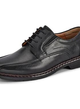 代购JOSEF SEIBEL男士正装皮鞋耐磨防滑舒适轻便黑色系带圆头