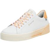 舒适防滑轻便板鞋 代购 rieker女士休闲鞋 白色浅橙色日常穿搭逛街