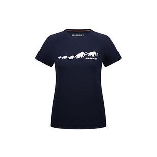 Mammut 輕便透氣休閑上衣 型印花女式 猛犸象速干T恤寬松版