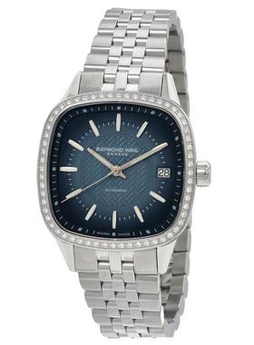 代购Raymond weil雷蒙威女士腕表自动夜光日期瑞士机芯钢带防水