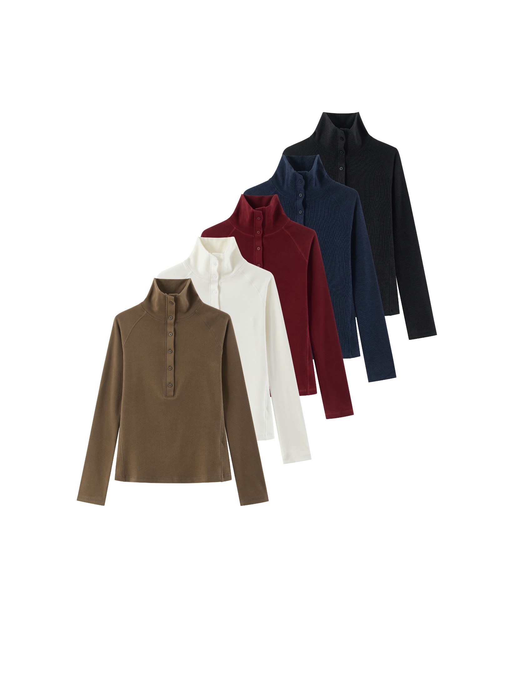 太好看了！双面磨毛暖暖衣秋冬堆堆领高领新手百搭叠穿内搭上衣