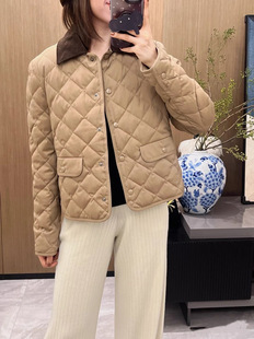 巴恩风老钱风翻领羽绒服外套女夹克 90%鹅绒 小禾同款 柜子近7K