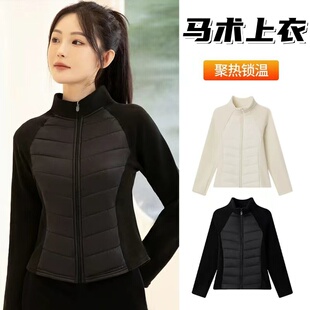 马术棉服骑马专用外套服装冬季女士加绒加厚成人马术上衣保暖装备