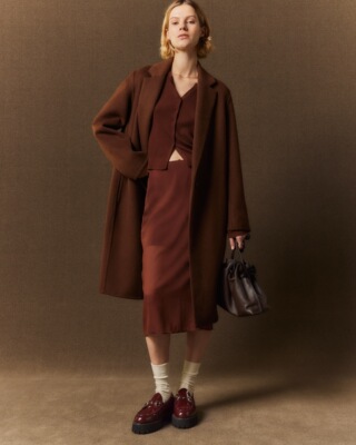 小猫儿美国代购直邮 Vince经典海报款羊绒真丝针织衫开衫毛衣