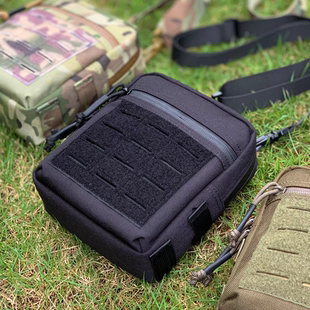 新款单肩包多功能魔术贴工作包男士女士尼龙耐磨防水面料轻便户外