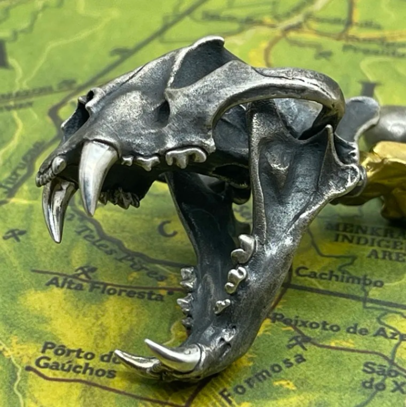 个性霸气男士剑齿虎骷髅骨头吊坠项链帅挂坠颈链复古做旧风锁骨链,饰品/流行首饰/时尚饰品新,项链,淘宝优惠券,粉丝福利购,淘宝优惠卷