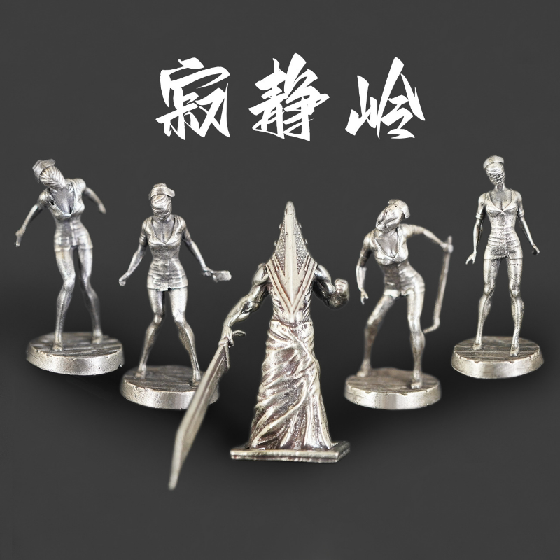 黄铜白铜寂静岭雕像铁头护士铜摆件创意家居装饰游戏人物收藏个性