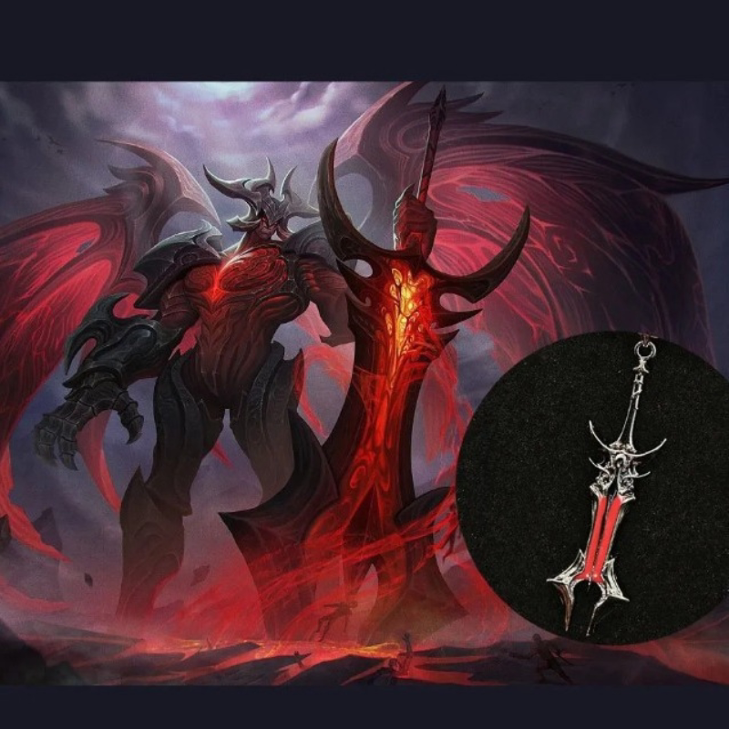 LOL英雄联盟暗裔剑魔吊坠项链
