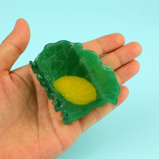 创意新品荷叶造型醋酸发夹抓夹绿色鲨鱼夹高级后脑勺夹子头饰发抓