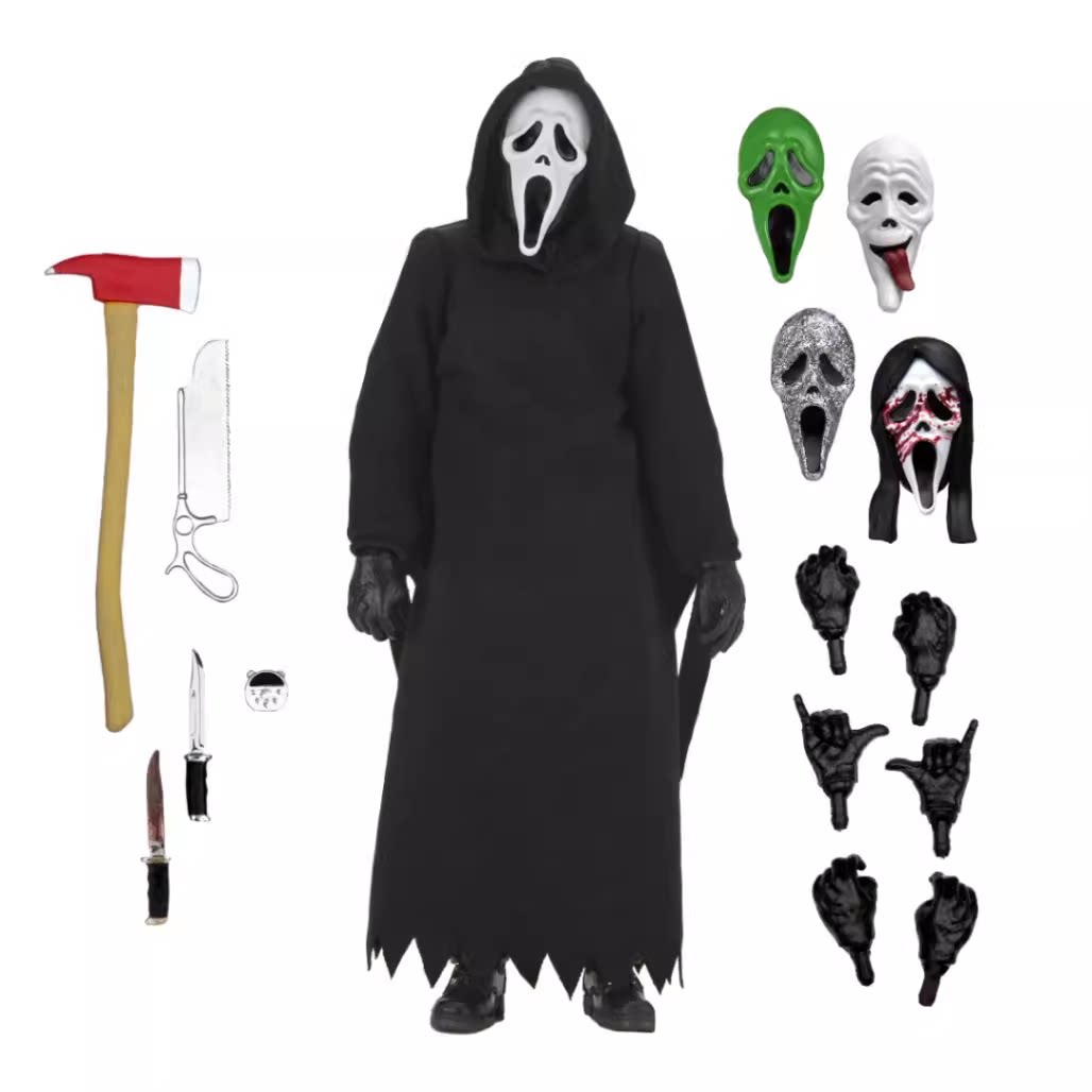现货NECA 41907 终极鬼脸归来 正版镭射金标 7寸 可动 人偶图片