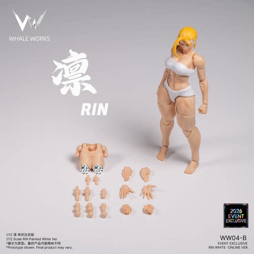 预定定金 鲸工坊 1/12 凛 RIN WF展会限定网络版 可动人偶