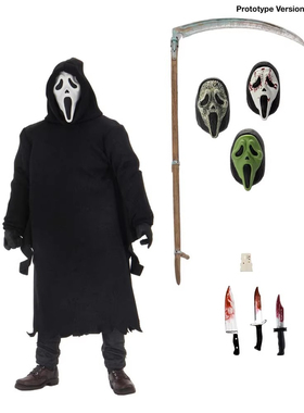 正版现货 NECA 41372 鬼脸 惊声尖叫 黎明杀机 正版镭射金标 可动