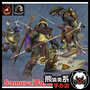 现货Fury Toys狂怒1/12 武士力量2波 枪手秋 老鼠 4龟包 忍者神龟