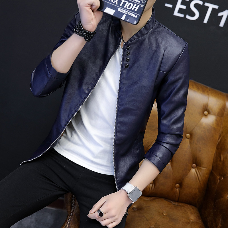 加小码XS号男士春秋皮衣S码休闲百搭男生立领外套修身上衣发型师在类目 男装, 皮衣中 - 来自Buy2taobao.com提供专业的淘宝代购服务